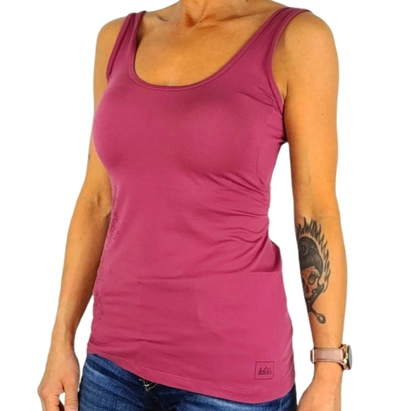 REI Active Tank Floral Size Small Purple - Picture 5 of 5